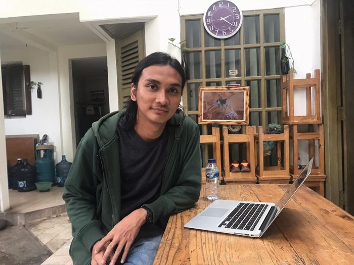 Virdika Rizky Utama, penulis buku "Menjerat Gus Dur". [Suara.com/Erick Tanjung]