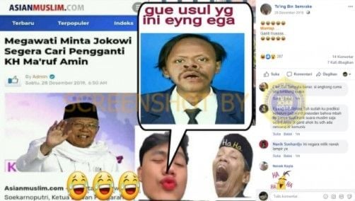 Unggahan soal Megawati minta Jokowi cari pengganti Ma'ruf Amin. (turnbackhoax.id)