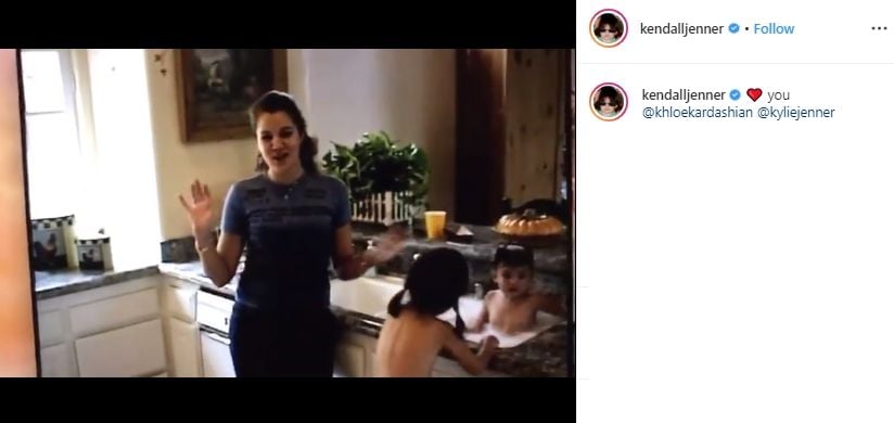 Kendall Jenner unggah video masa kecil. (Instagram/@kendalljenner)