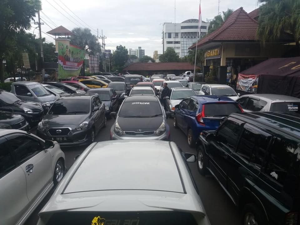 Balap liar di kota Malang. (Facebook/Lalu Lintas Polresta Makota)