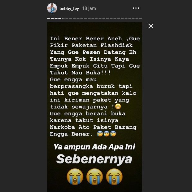 Bebby Fey mengaku mendapat kiriman santet dari orang yang tak dikenal.