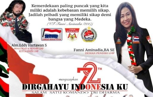 Fanni Aminadia jadi petinggi di orgam Laskar Merah Putih (Instagram)