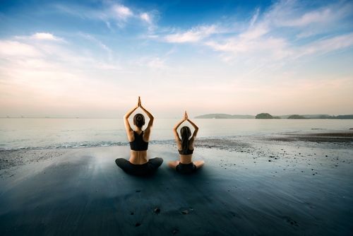 Ilustrasi yoga dan meditasi. (Shutterstock)