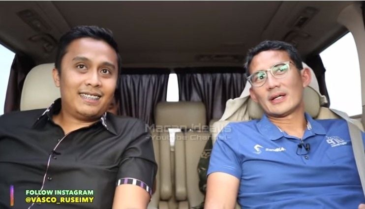 Sandiaga Uno blak-blakan (YouTubue/Macan Idealis)