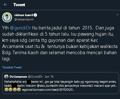 Ridwan Kamil semprot warganet. (Twitter/@ridwankamil)