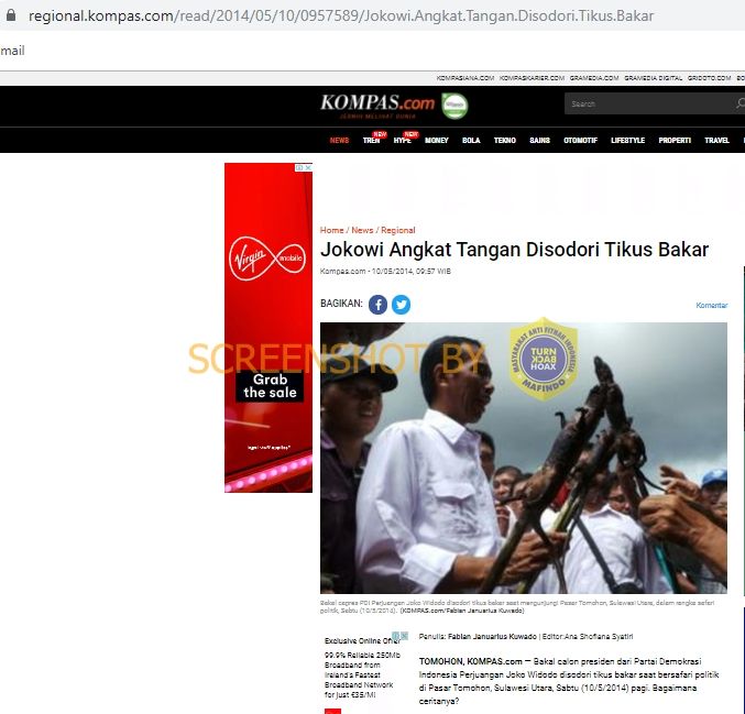 CEK FAKTA: Jokowi ajak makan tikus bakar? (turnbackhoax.id)