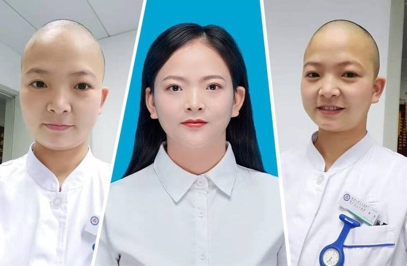 Demi lawan virus corona, perawat di China rela gunduli kepala (China Daily / ANN via The Star)