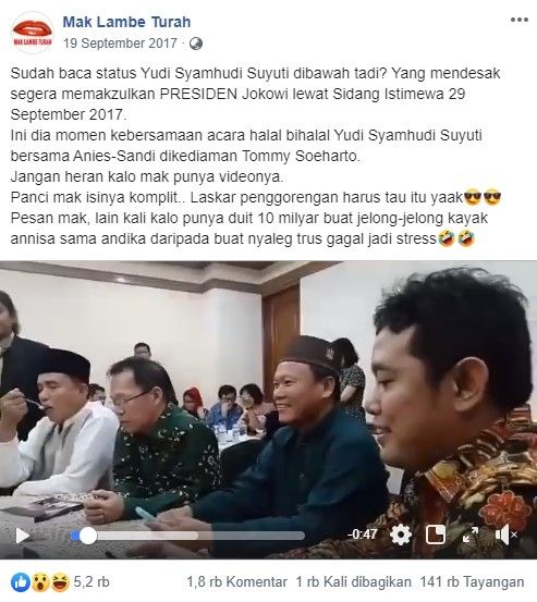 Pendiri Negara Rakyat Nusantara Pernah Kongkow Bareng Anies Baswedan (Facebook)