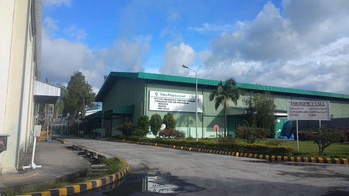 PT Toba Pulp Lestari di Porsea, Sumatera Utara, November 2019.[IndonesiaLeaks]