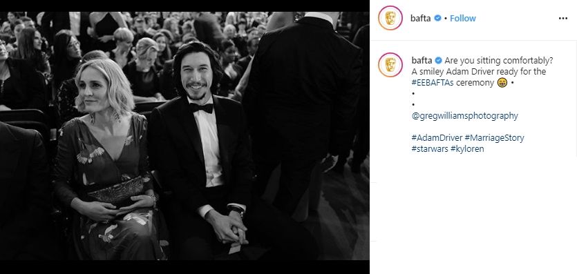 BAFTA Awards 2020. (Instagram/@bafta)