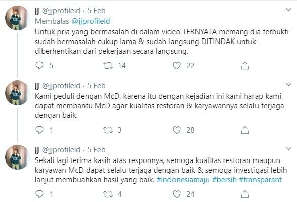 Oknum pegawai McD yang tipu konsumen diberhentikan (Twitter/jjprofileid)