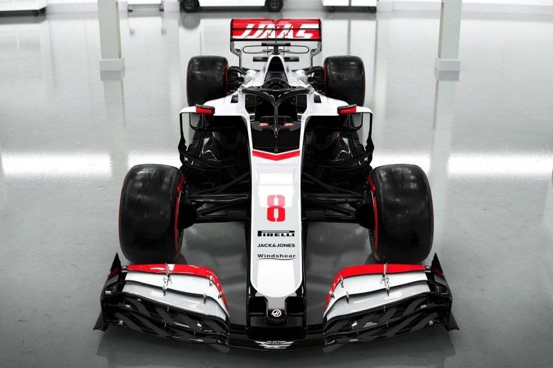 Livery F1 Haas Team edisi 2020 [Reuters via ANTARA Foto].