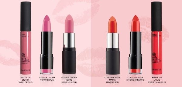 Lipstik Merah dan Pink yang Sesuai Skintone. (The Body Shop)