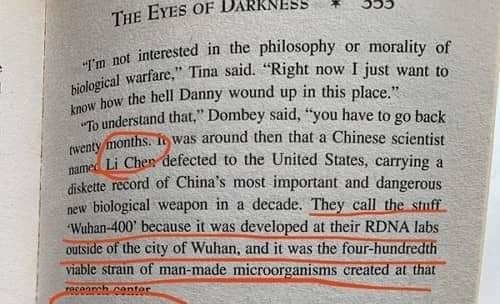 Buku terbitan 1981 prediksi virus corona (Taiwan News)