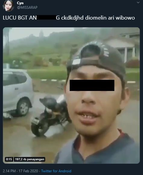 Momen Sok Akrab ke Artis Berujung Kena Damprat. Tangkapan layar (twitter.com/MISSARAP)