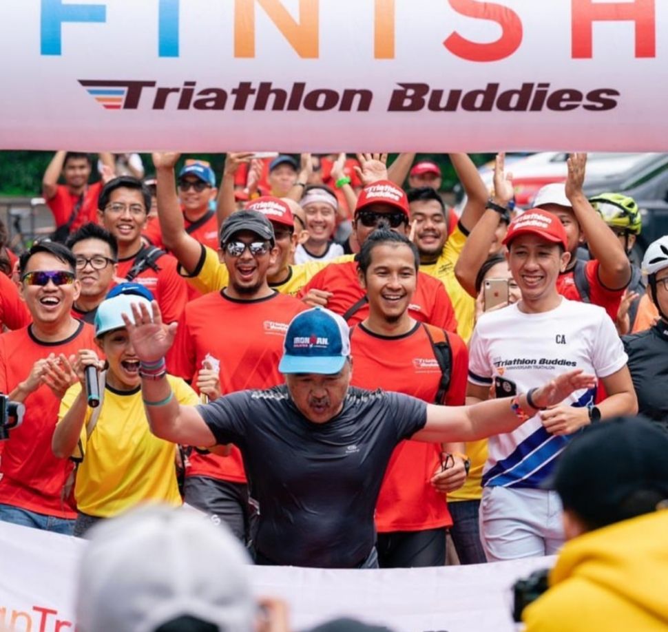 Komunitas Triathlon Buddies ajarkan olahraga triathlon ke masyarakat yang ingin mencoba. (Dok. Instagram/Tribuddies)