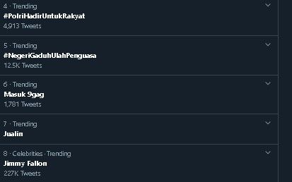 "Masuk 9gag" trending topic. (Twitter)