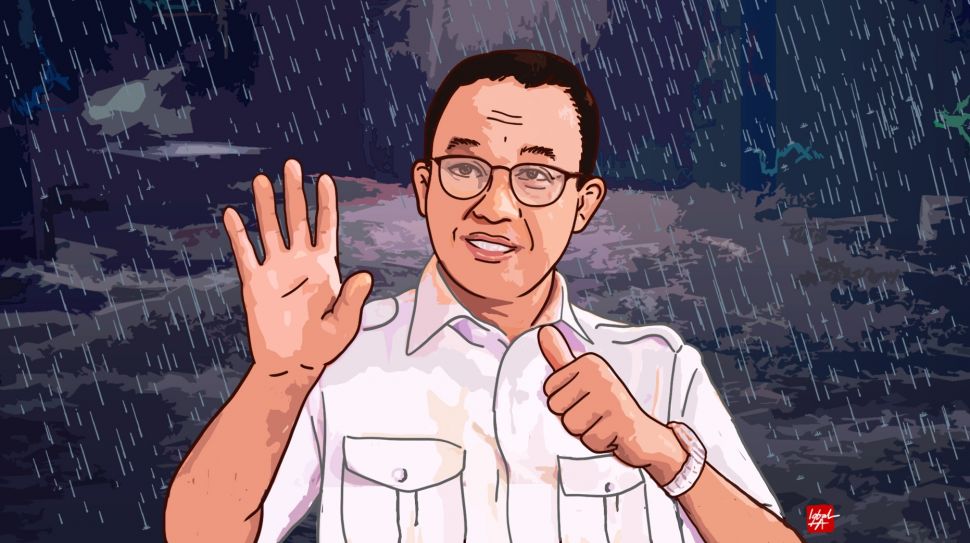 Ilustrasi Anies Baswedan. (Suara.com/Iqbal Asaputro)