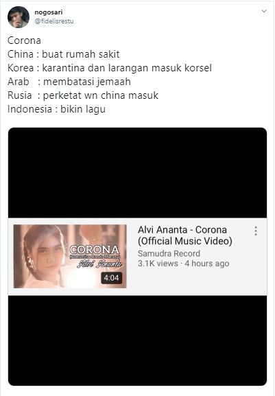 Alvi Ananta jadi bulan-bulanan warganet usai merilis single kontroversial berjudul 'Corona'.