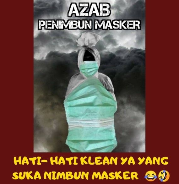 Meme Azab Penimbun Masker. (Twitter)