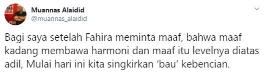 Muannas ogah cabut laporan Fahira Idris ke polisi (Twitter/muannas_alaidid)