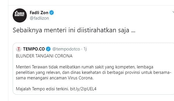 cuitan Fadli Zon