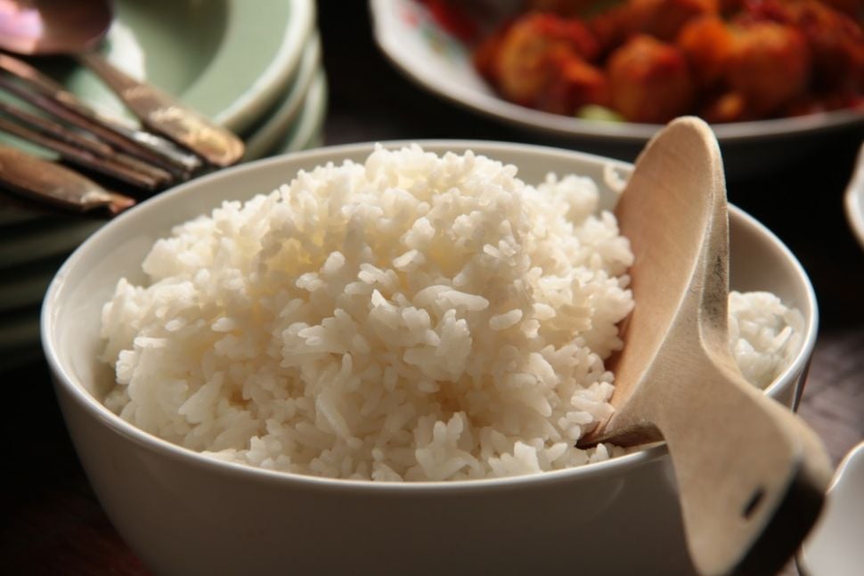 Nasi putih. [Shutterstock]