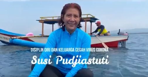 Susi Pudjiastuti ajak warga karantina diri sendiri di rumah (Twitter/susipudjiastuti)