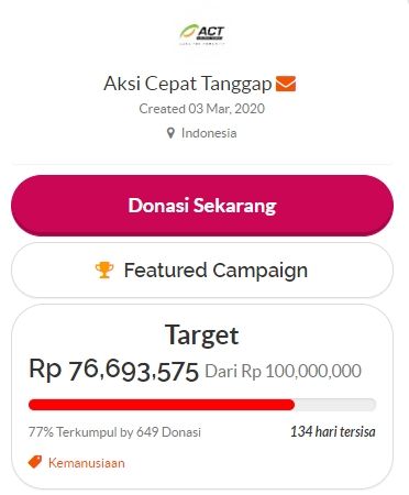 Open Donasi Corona