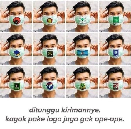 Meme 'Ditunggu kitimannye. Kagak pake logo juga gak ape-ape'. (Twitter)