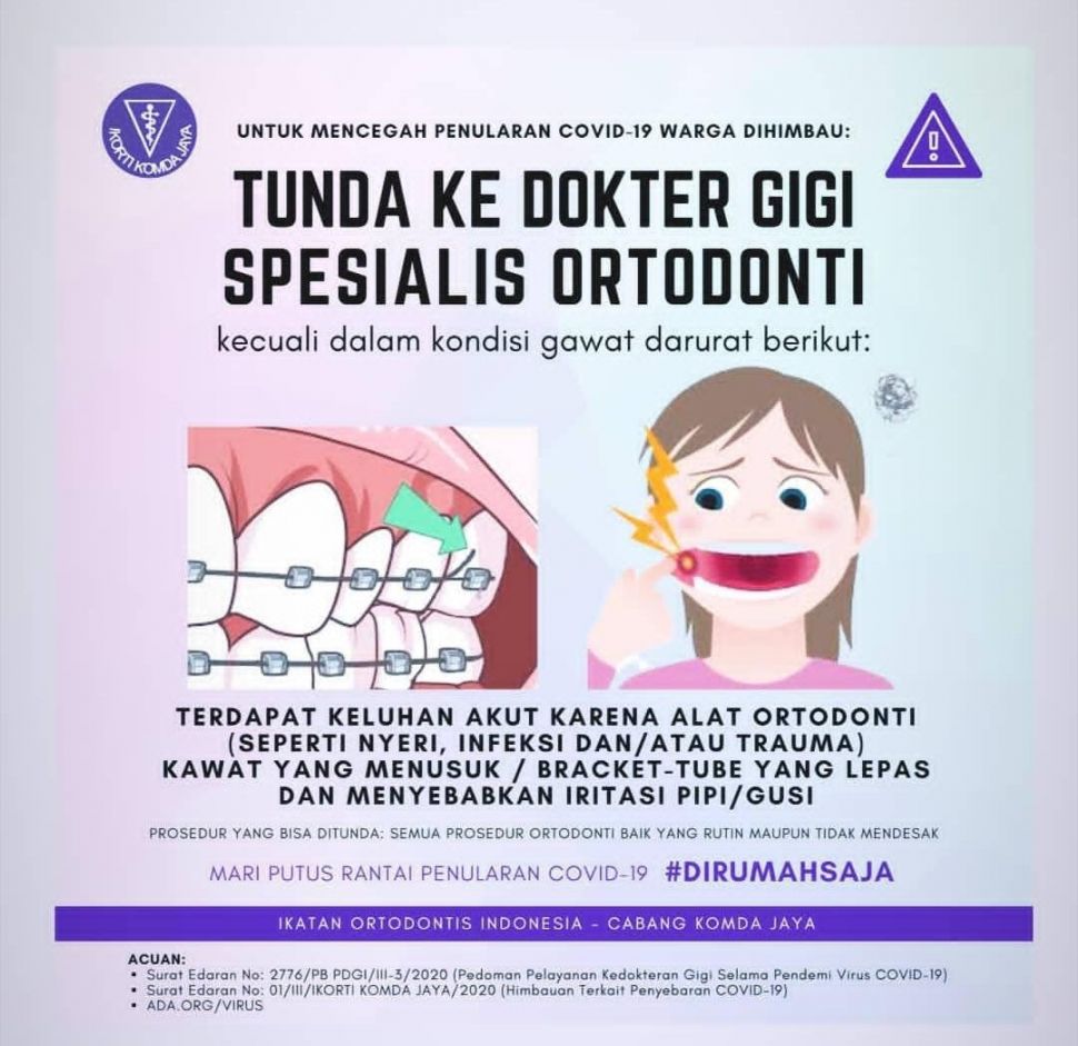 Dokter gigi spesialis ortodonti. (Twitter)