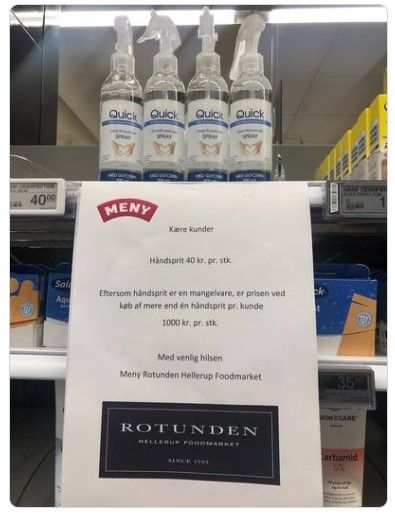 Kebijakan Harga Toko di Denmark. (Twitter/@_schuermann)