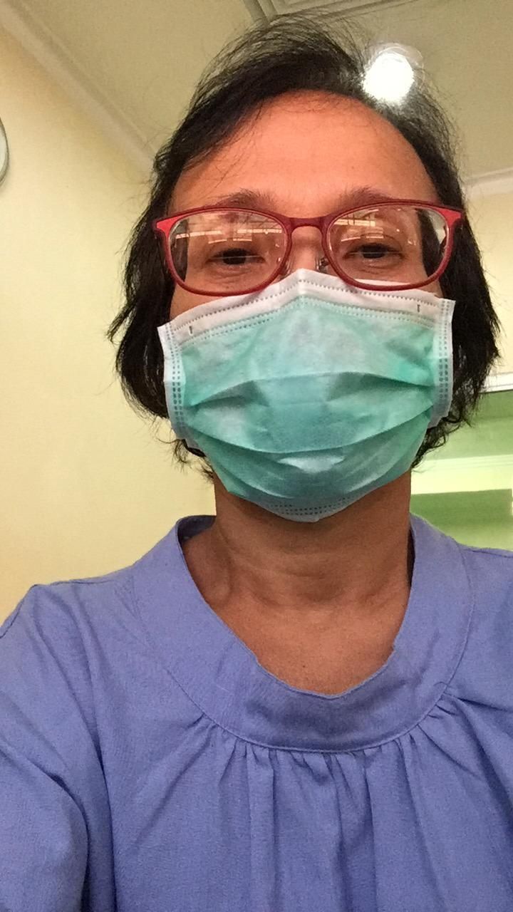 Christina, satu dari enam pasien terkonfirmasi positif virus Corona, yang akhirnya sudah sembuh. (Foto: Dokumentasi Humas Pemkot Surabaya).