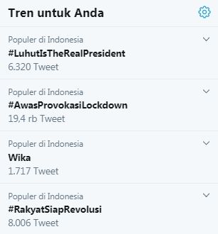 Luhut Tolak Jakarta Lockdown, Tagar #LuhutIsTheRealPresident Menggema