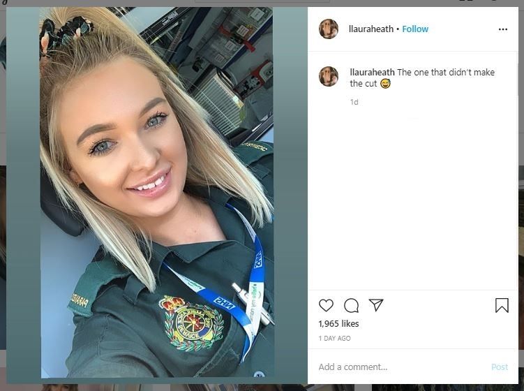 Unggah Selfie Setelah Shift Panjang, Paramedis Ini Malah Dihujat (instagram.com/llauraheath)