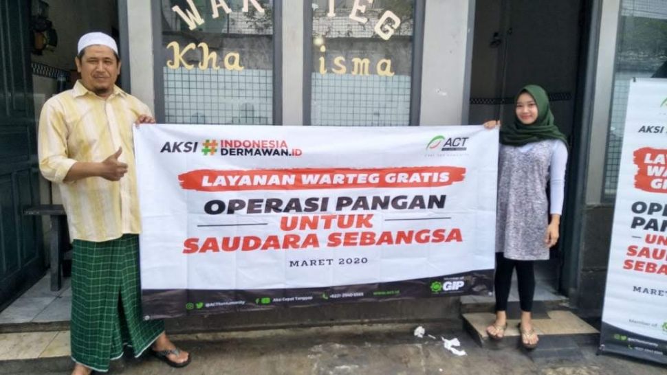 Warteg gratis di Jabodetabek disediakan ACT bekerjasama dengan KOWANTARA. (Dok)