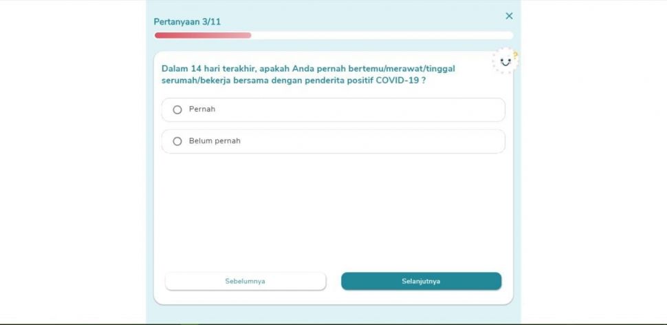 Aplikasi EndCorona buatan Universitas Indonesia. (Dok. Suara.com/Tangkapan Layar)