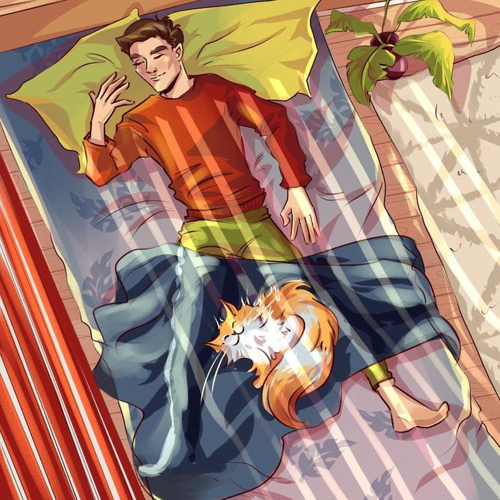 Tes kepribadian posisi tidur hewan tentukan kondisi mentalnya. (Dok. Bright SIde)
