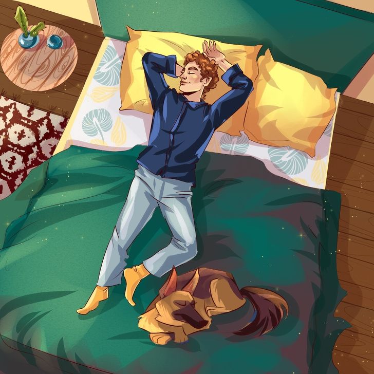 Tes kepribadian posisi tidur hewan tentukan kondisi mentalnya. (Dok. Bright SIde)