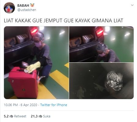 Cerita warganet soal prosesi penjemputan dan masa-masa awal isolasi (Twitter). 