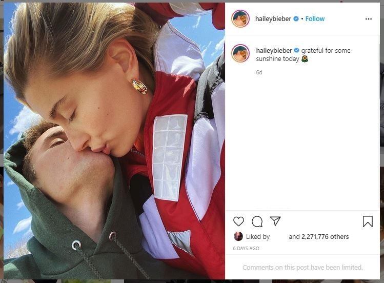 Hailey dan Justin Bieber Saat Karantina (instagram.com/haileybieber)