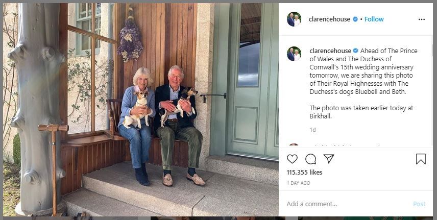 Pangeran Charles dan Camilla (instagram.com/clarencehouse)