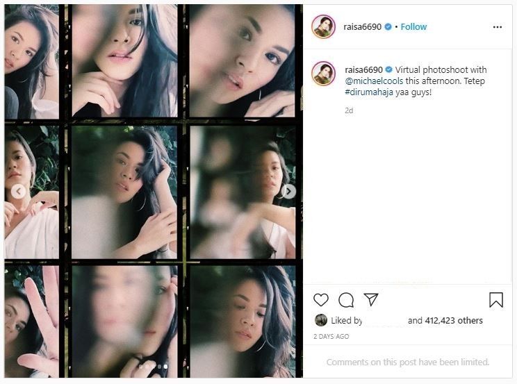 Raisa Lakukan Pemotretan Virtual (instagram.com/raisa6690)