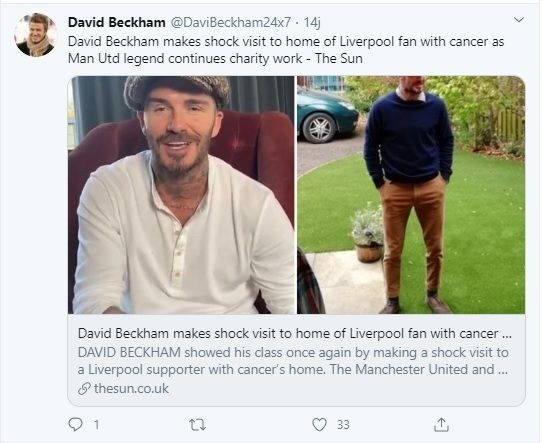 David Beckham (Twitter @DaviBeckham24x7)