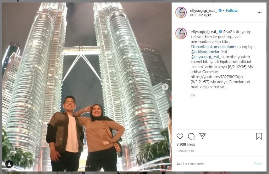 Momen Elly Sugigi dan Kekasih Sebelum Putus (instagram.com/ellysugigi_real_)