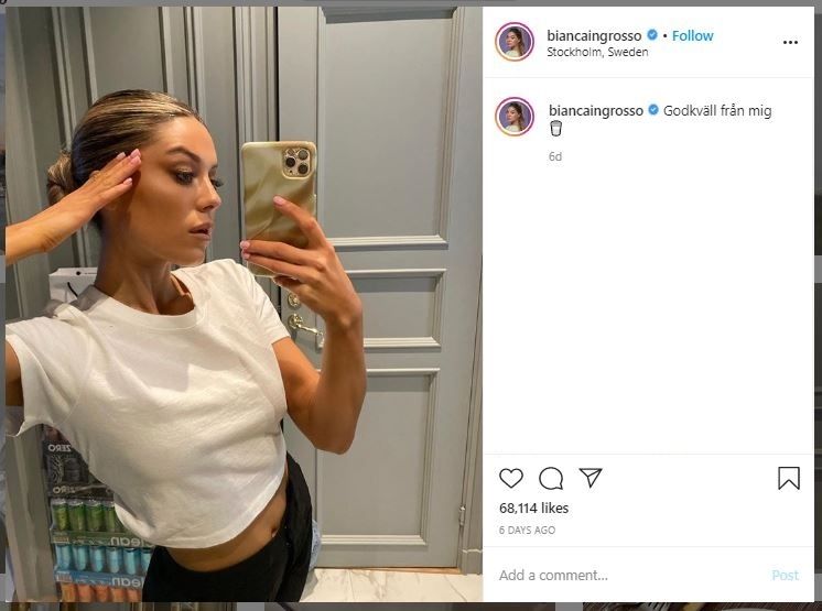 Bianca Ingrosso, Influencer yang Sarankan Minum Darah Haid (instagram.com/biancaingrosso)