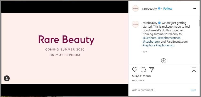 Selena Gomez Rilis Line Makeup (instagram.com/rarebeauty)