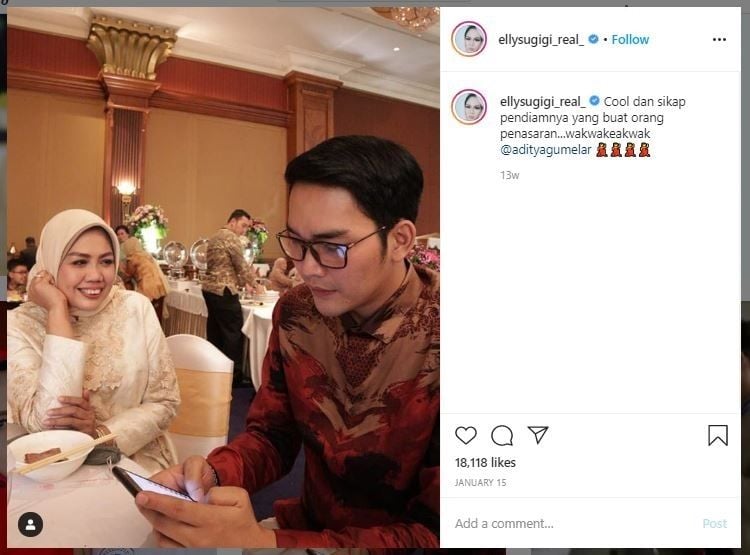 Momen Elly Sugigi dan Kekasih Sebelum Putus (instagram.com/ellysugigi_real_)