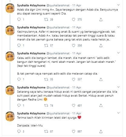 Curhat wanita di Twitter saat karantina di rumah mertua. (Twitter/@syuhailarahmat)