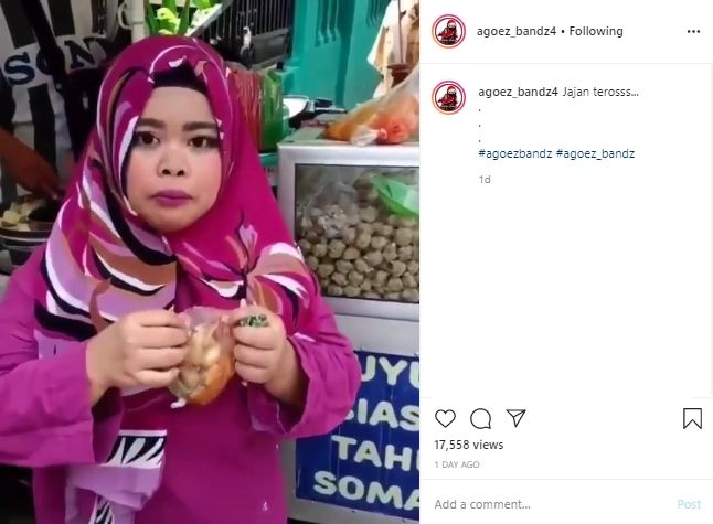 Telur Puyuhnya Kepleset, Review Jajan Cilok ala Kekeyi Ini Berakhir Ngakak. (Instagram/@agoez_bandz4